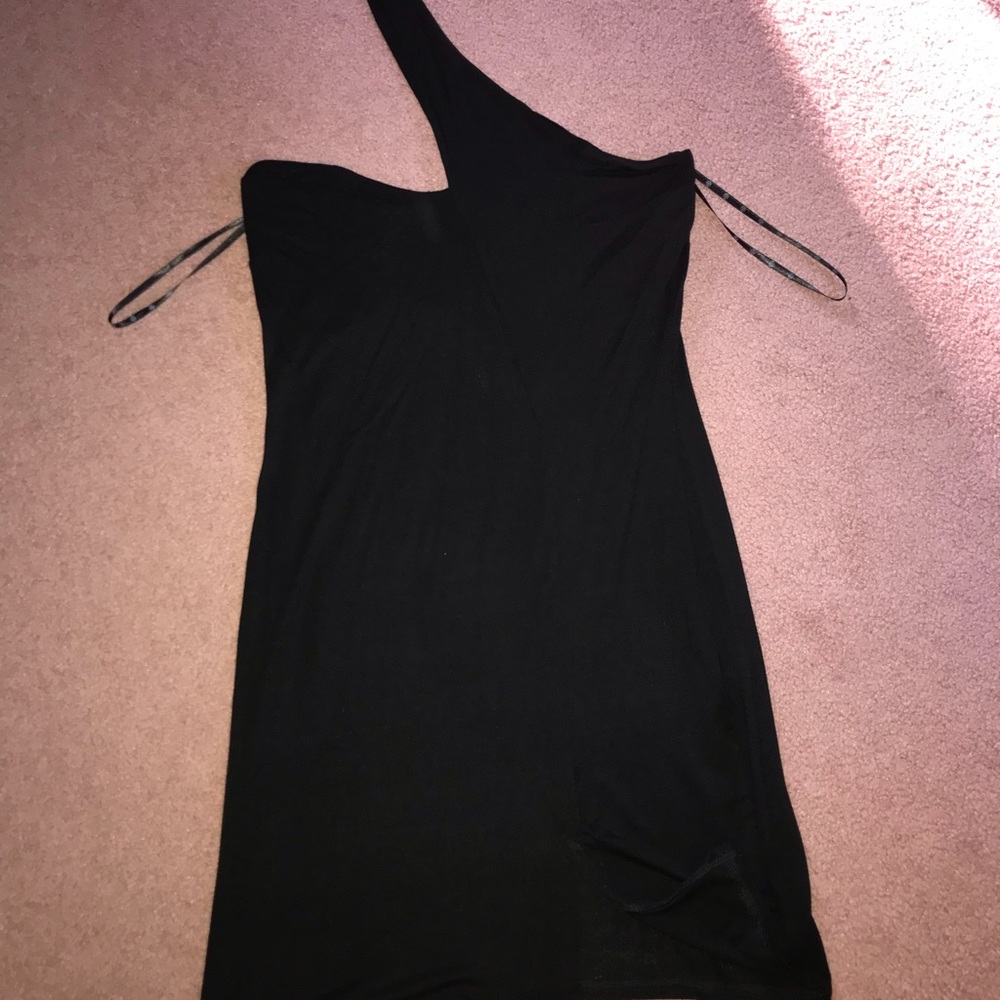 Black mini dress